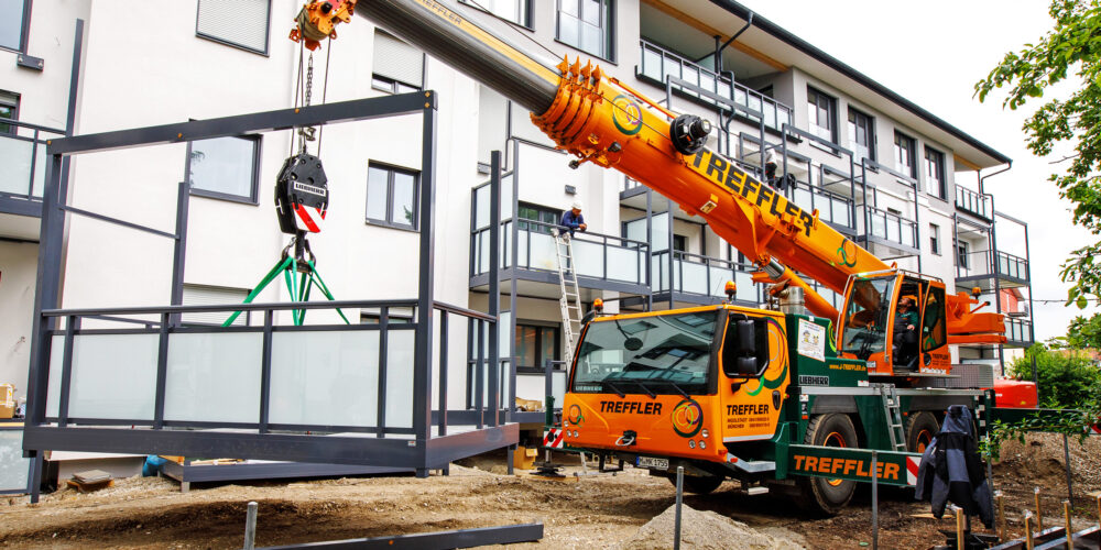 Balkonaufbau mit größter Präzision