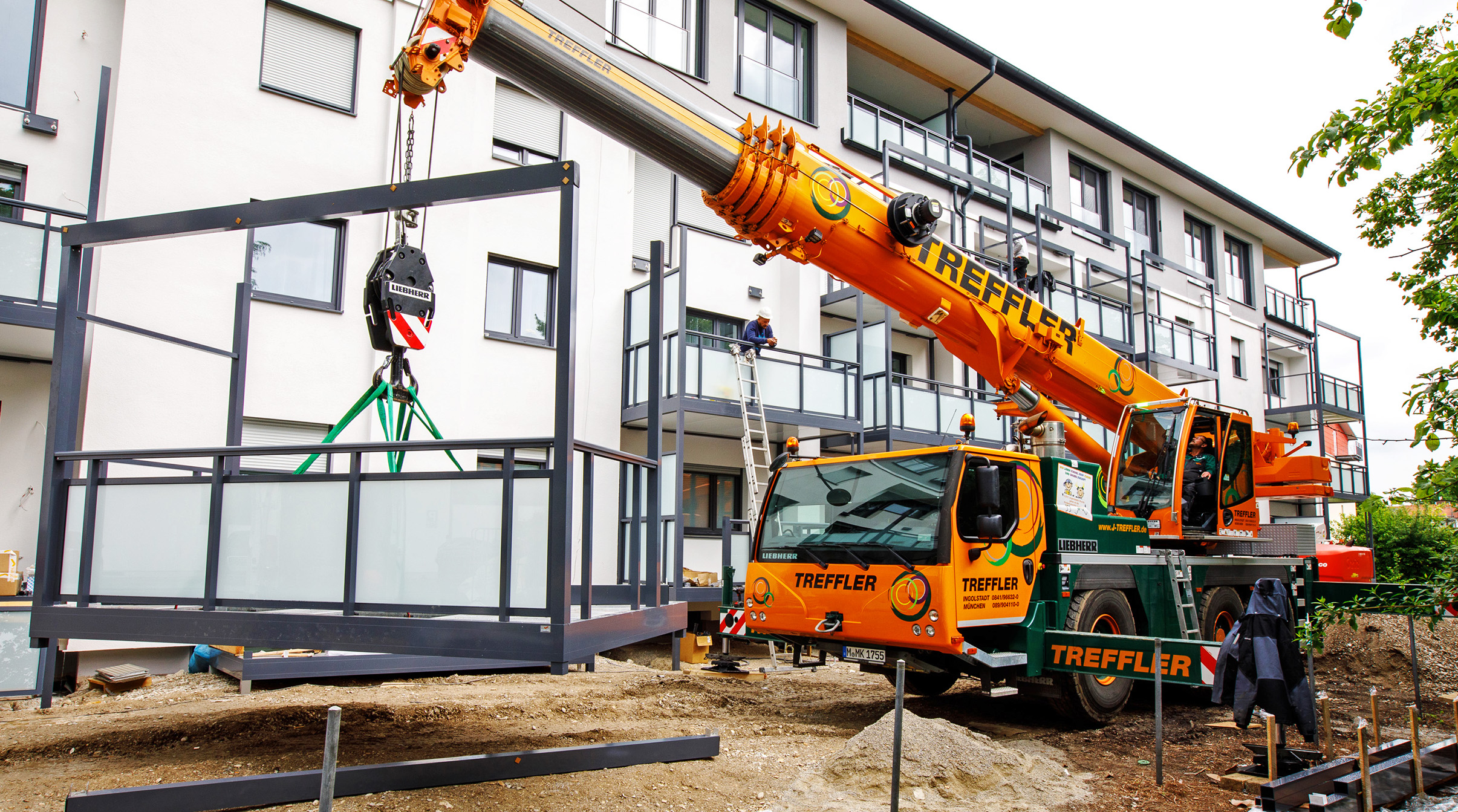 Balkonaufbau mit größter Präzision